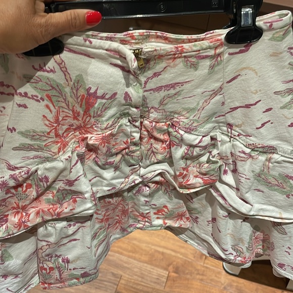 Mother ruffled white denim skirt - Picture 2 of 5